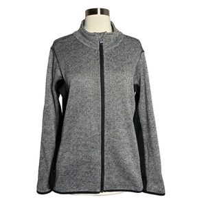 Marc New York Herringbone Zip Front Jacket